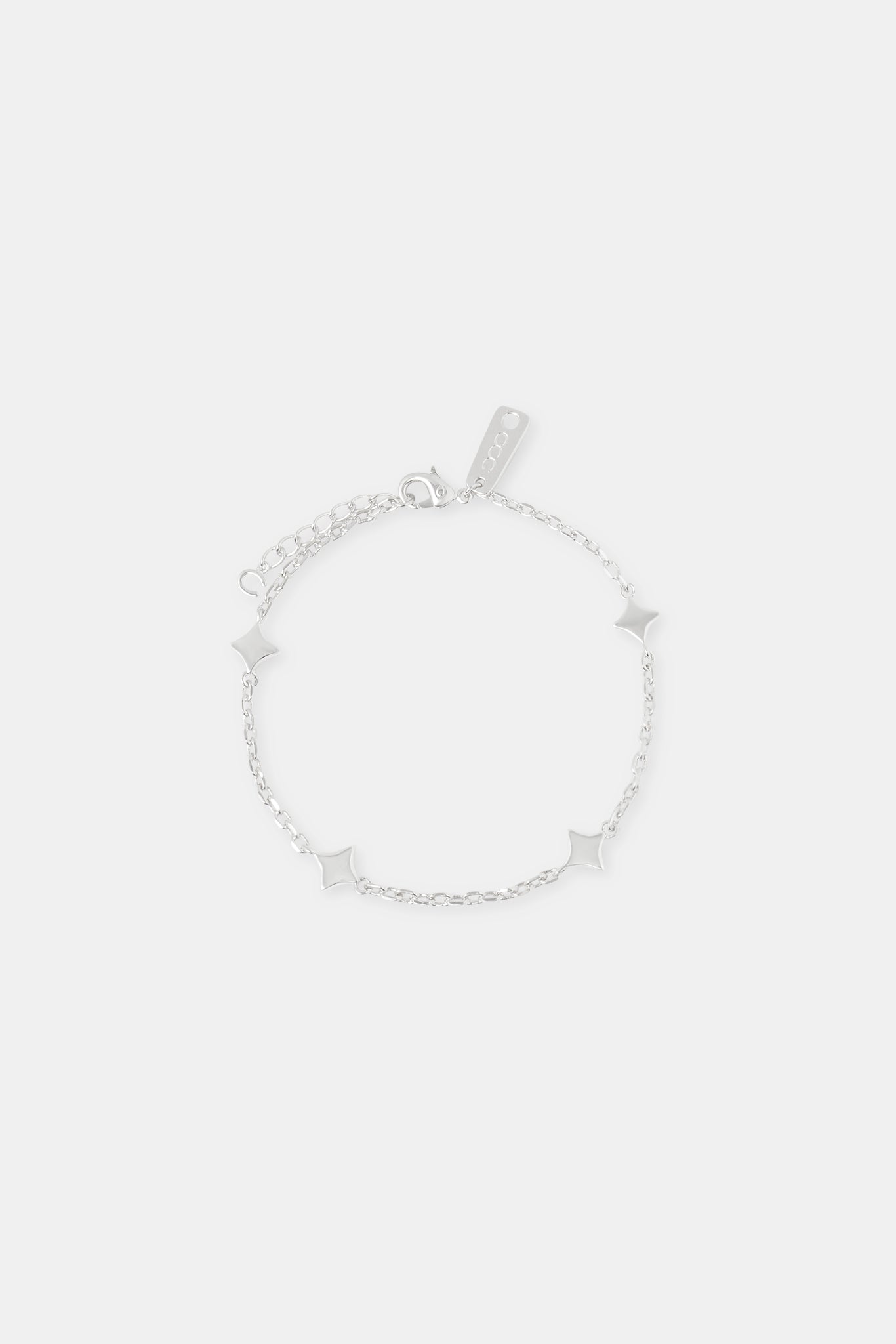Poliertes Rolo-Armband mit Sternmotiv – 8 mm